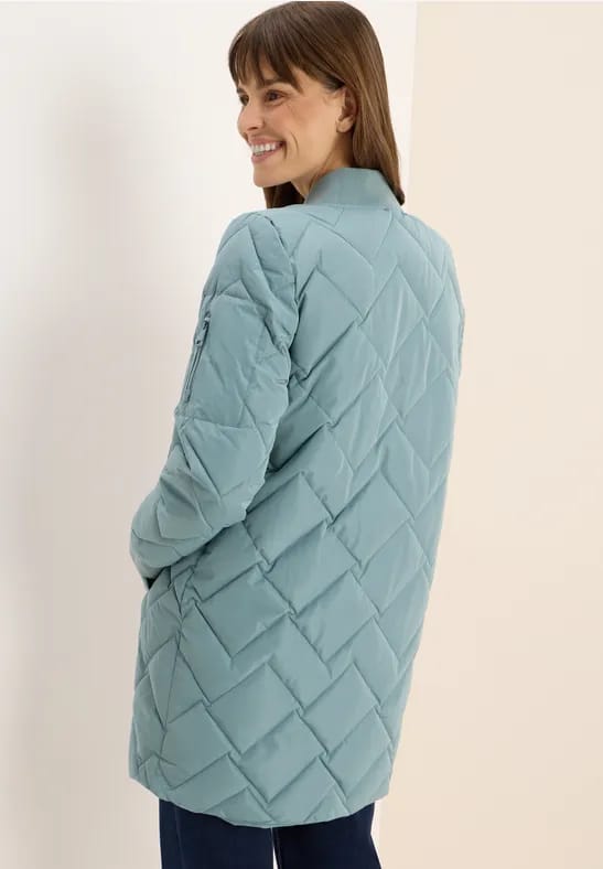 Lange gewatteerde blouson