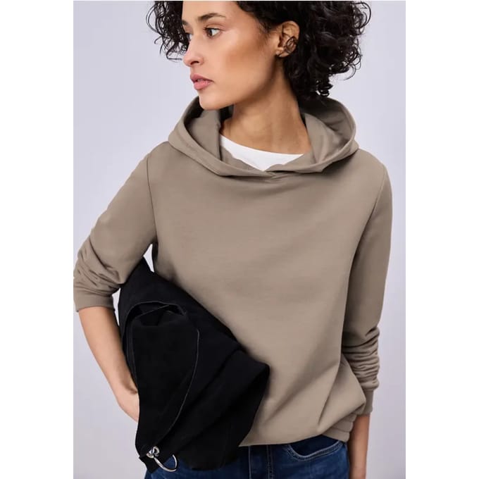 Hoodie in effen kleur