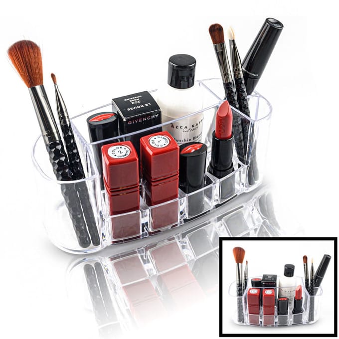 Make up Organizer 8 Vakken - Makeup Organizer Transparant - Cosmetica - Lippenstift - Nagellak - Brushes - Kwasten