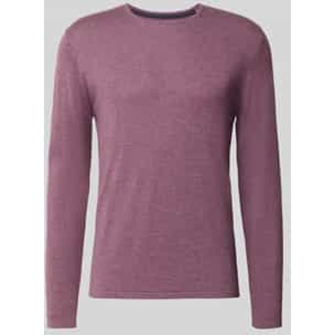 Gebreide pullover van katoen met ronde hals