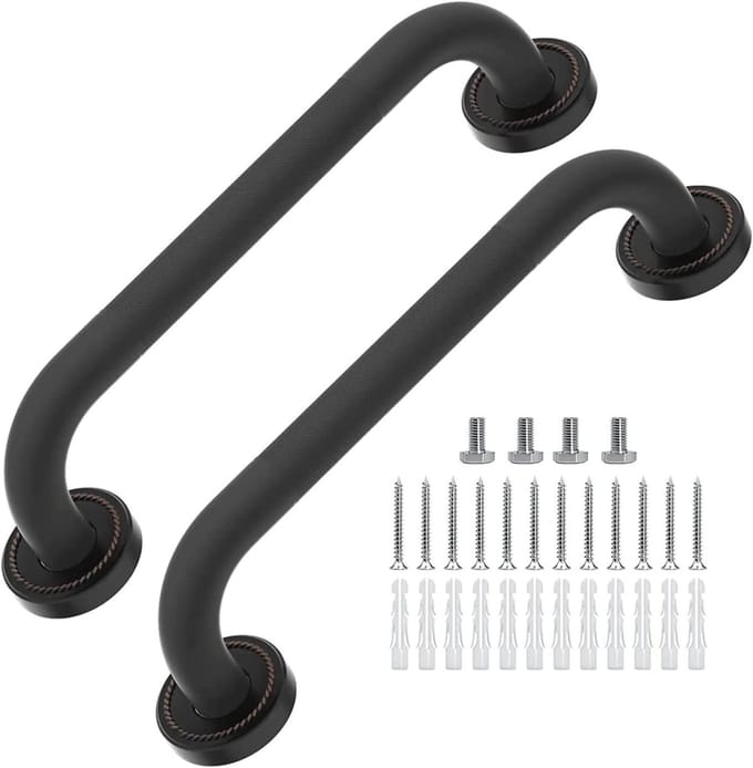 Badkamer handgrepen - Veiligheidsbeugel douche - Veilig douchen - Antislip ontwerp - 2.54 cm - Oud brons