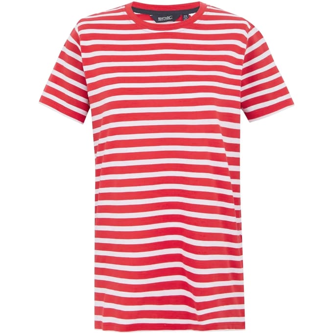 Dames Bayletta T-shirt met korte mouwen en strepen