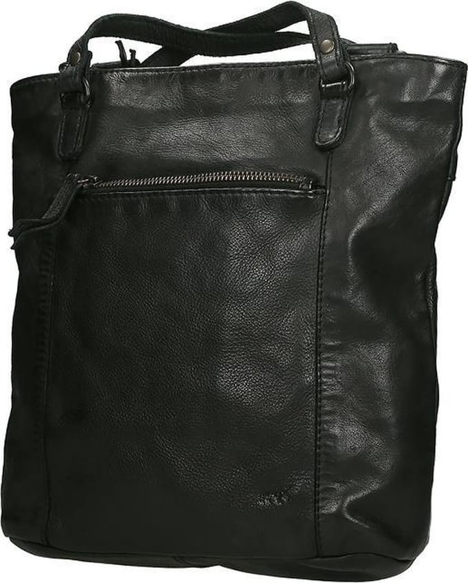 Bear Sandy rugzakschoudertas - Zwart – 2-in-1 tas – Van leer – De Bear Sandy rugzakschoudertas is een 2-in-1 tas die je draagt zoals je dag loopt: als rugzak op de fiets, of als schoudertas in de stad