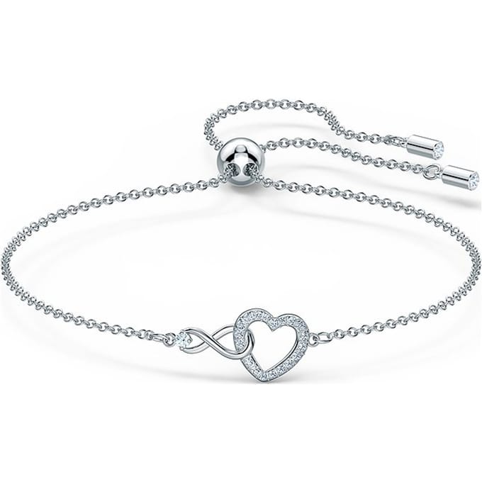 Swarovski Infinity Dames Armband Metaal  - Zilverkleurig