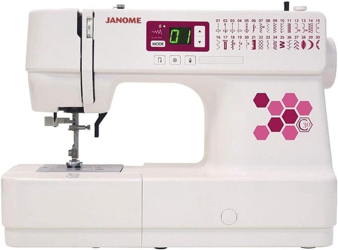 Naaimachine - Stoffen machine - Kleding maken - Stabiele steekkwaliteit - 40 x 30 x 18 cm - Wit