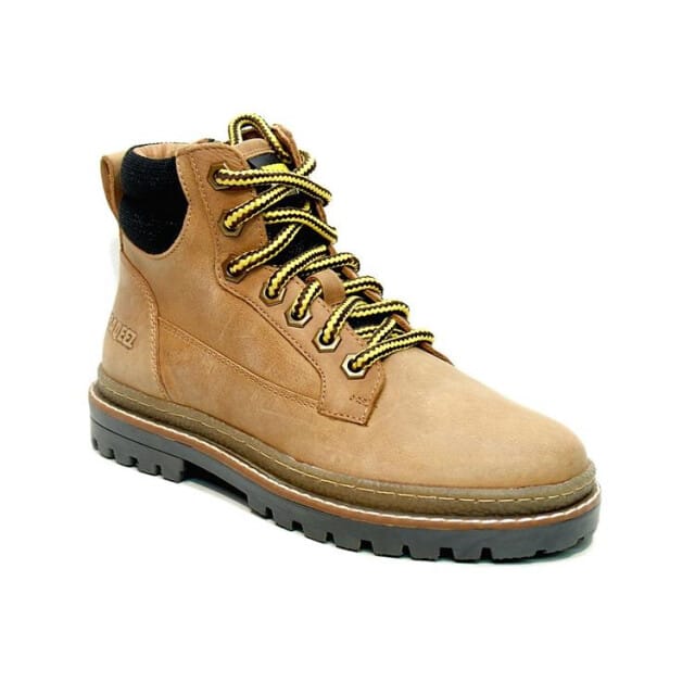 Braqeez 425920-513 Jongens Veterboots - Oranje - Leer - Veters