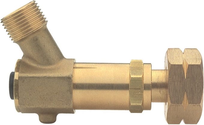 SIEV slangbreukventiel 3054, messing, aansl inlaat shell, 3/8"L