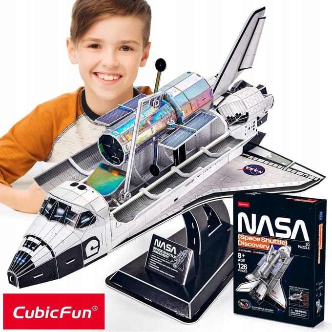 Kubieke Fun 3D Puzzel NASA Discovery Space Shuttle - 126 Delen