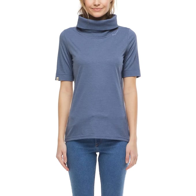 Dames turtleneck katoenen T-shirt Ragwear Lektra