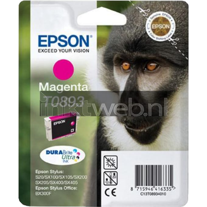 Epson Inktcartridge T089 (C13T08934010) Magenta