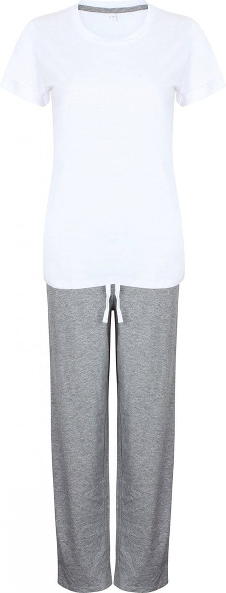Pyjama's Dames 42 EU (L) Towel City White / Heather Grey 85% Katoen, 15% Viscose