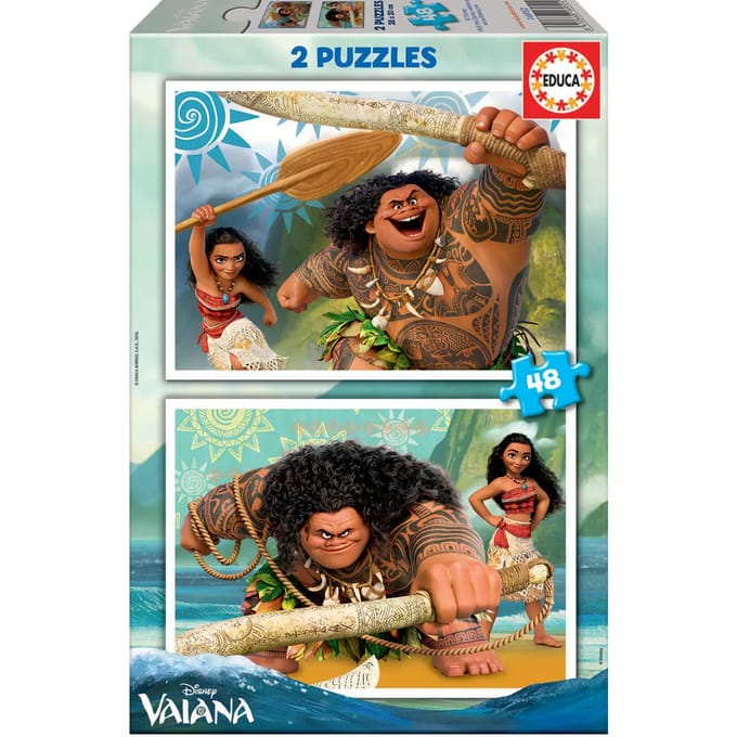 Puzzel 2x48st Educa Borras Vaiana