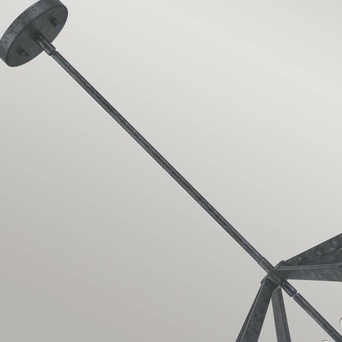Quoizel LED Hanglamp Vanguard | 4X E14 Max 40W | Dimbaar | Old Black