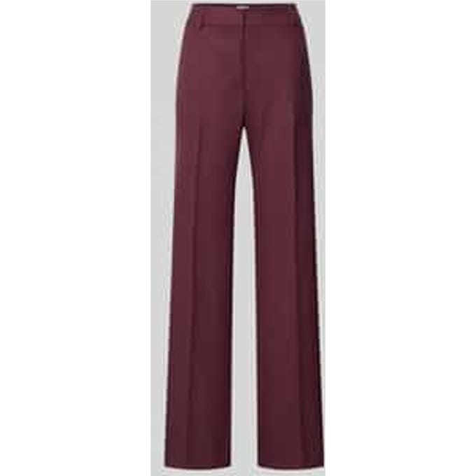 Straight fit stoffen broek met viscose