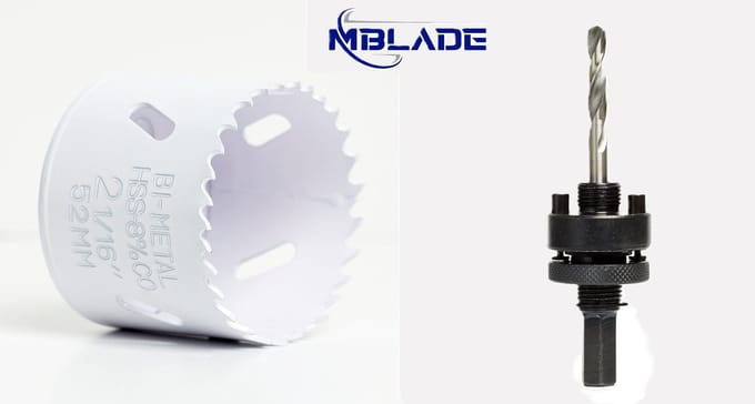 Set 38 mm Gatzaag BI-METAL HSS-E Co8% - gatenzaag