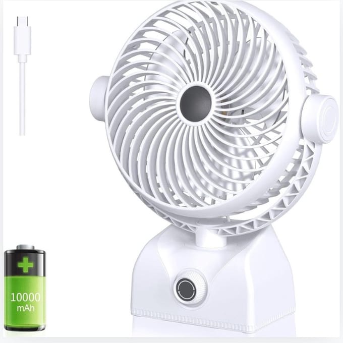Tafelventilator - Statiefventilator - luchtstroomsnelheden – Zwenkfunctie - Bureau Ventilator - USB