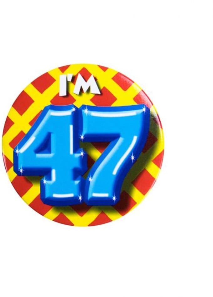 Paper Dreams Button 47 jaar - 55mm