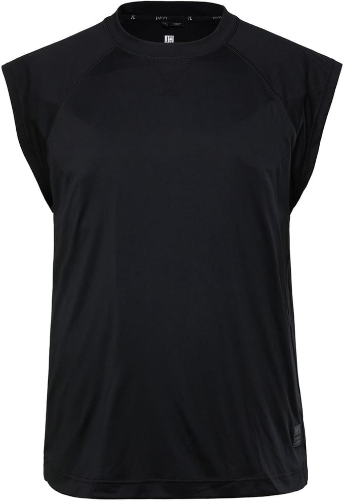 JAY-PI - Heren - Functionele top fitness Buik-Fit QuickDry - Zwart - Maat 7XL