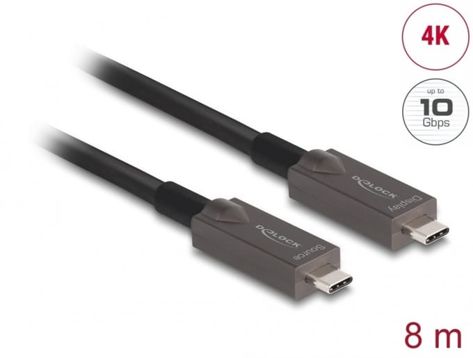 Delock Active Optical USB-C™ Video + Data + PD Cable 8 m