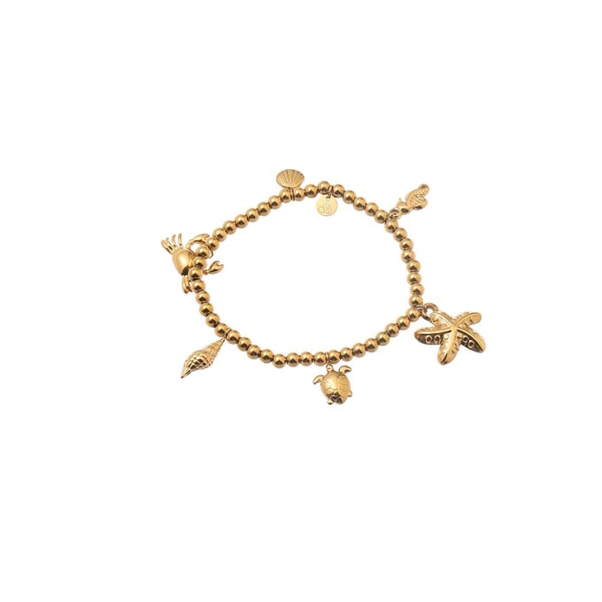 Go Dutch Label Armband (Sieraad) Sealife Goudkleurig