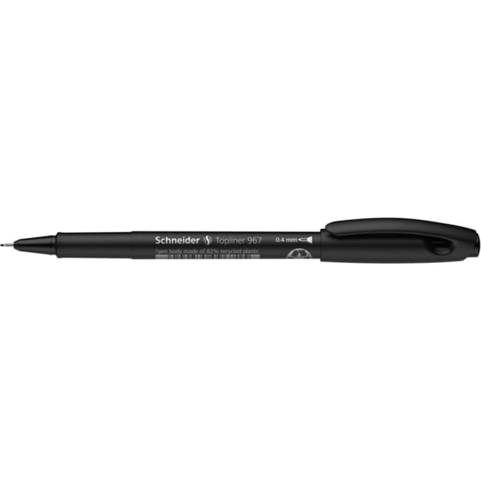 Schneider Schreibgeräte Topliner 967 9671 Fineliner Zwart 0.4 mm 1 stuk(s)