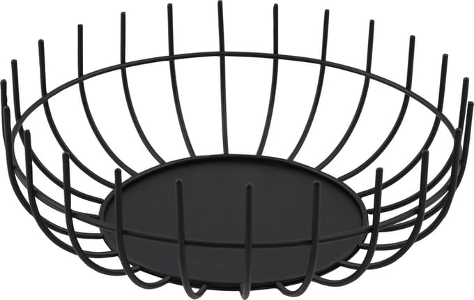 Point-Virgule Wire - Fruitschaal - Fruitmand - Metaal - Zwart - Ø 30cm