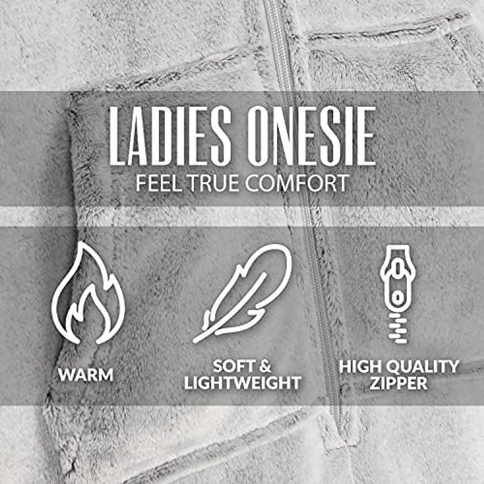 Behaaglijke Fleece Jumpsuit Dames - Eendelige Pyjama Maat S-XL