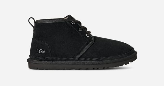 UGG® Neumel for Men in Black, Size 13, Suede/Polyester/Cotton