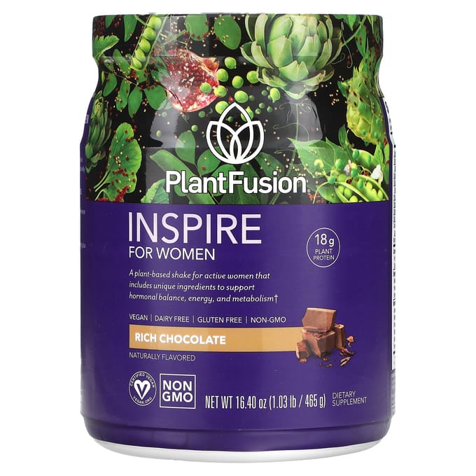 PlantFusion, Inspire pour femmes, Chocolat riche, 16,40 oz (465 g)