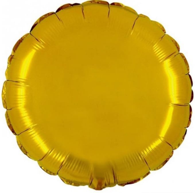 Folieballon Rond 18 Goud