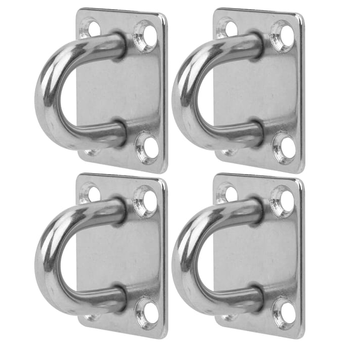 M8 4 Gaten RVS Vast Oogplaat Haak Lus U-vormige Plafond Wandmontage Hanger