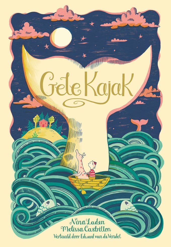 Gele kajak 4 jr+