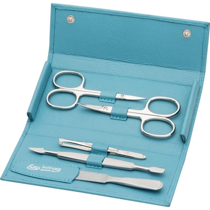 ERBE Manicure-etuis Drukknoopset, 5-delig, zeeblauw Nagelaccessoires Dames