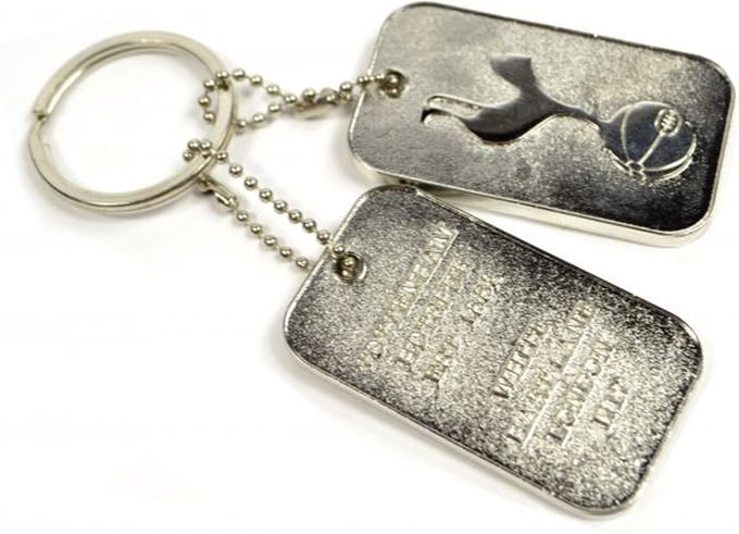 Tottenham sleutelhanger dog tags