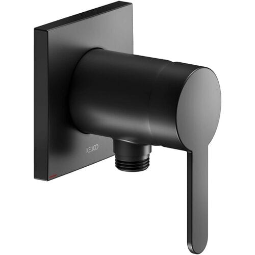 Keuco IXMO Flat Black Selection concealed single lever shower mixer, with hose connection, angular 59552370302