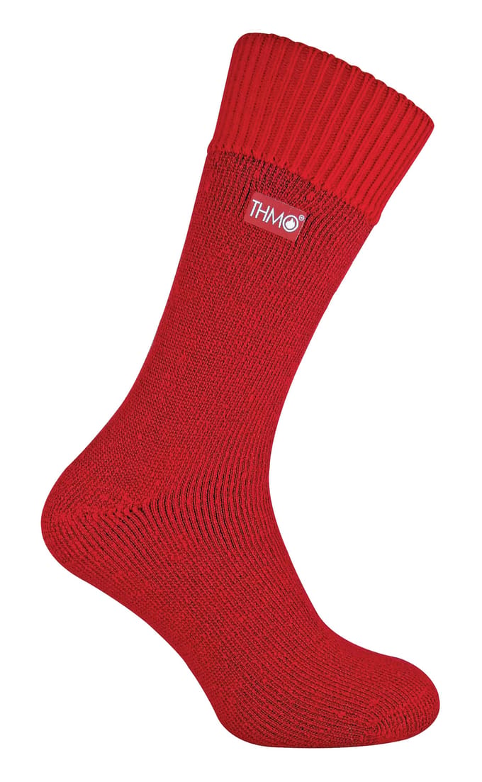 THMO - Set van 3 wintersokken voor heren met comfortbovenkant - Rood