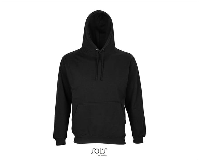 SOL'S Unisex Condor Hooded Sweatshirt L03815 - Black - 3XL