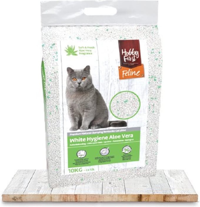 Hobby First kattenbakvulling White Hygiene Aloe Vera 12 Liter/10 kg - Kat