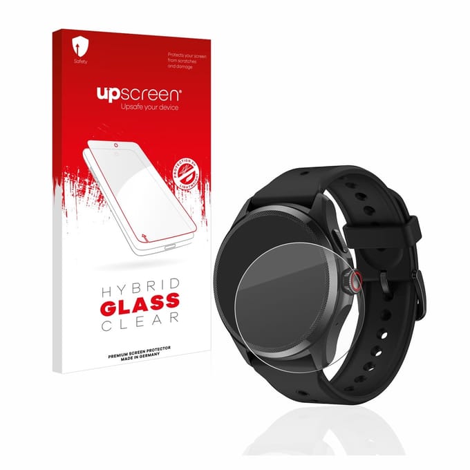 upscreen - Screenprotector voor Mobvoi TicWatch Pro 5 - Folie Beschermfolie Beschermglas transparant