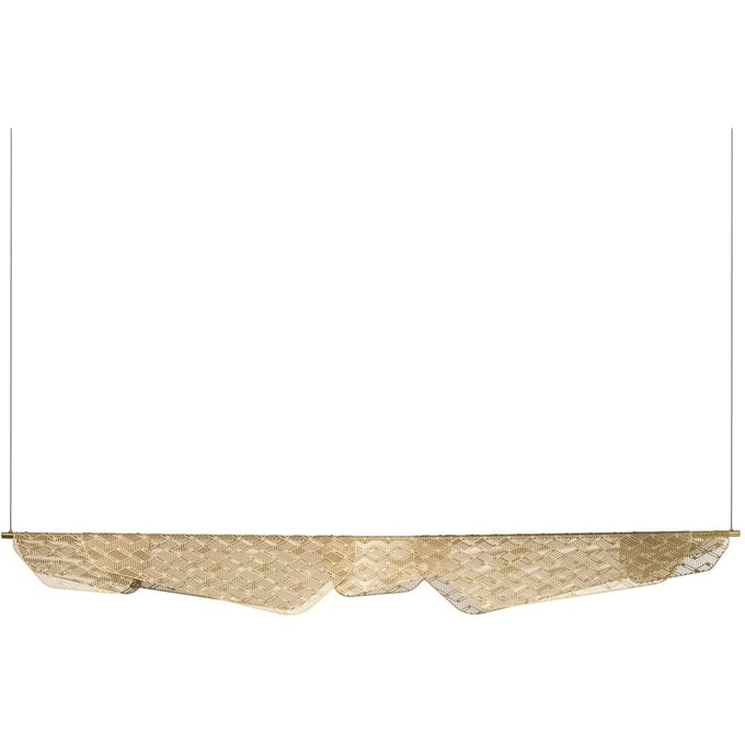 Petite Friture MEDITERRANEA 160 CM Dimbare Hanglamp Geborsteld Messing