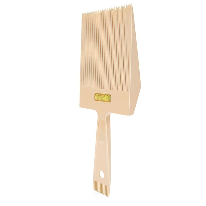 Professionele Platte Top Kam Draagbare Salon Kapper Haarstyling Knipgereedschap Accessoires beige