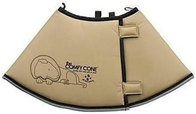 All Four Paws E-halsband Comfy Cone S lang 20 cm tan