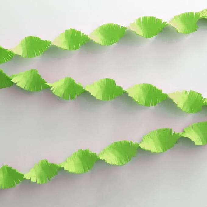 Draaiguirlande Groen, 6 meter, Verjaardag , Themafeest