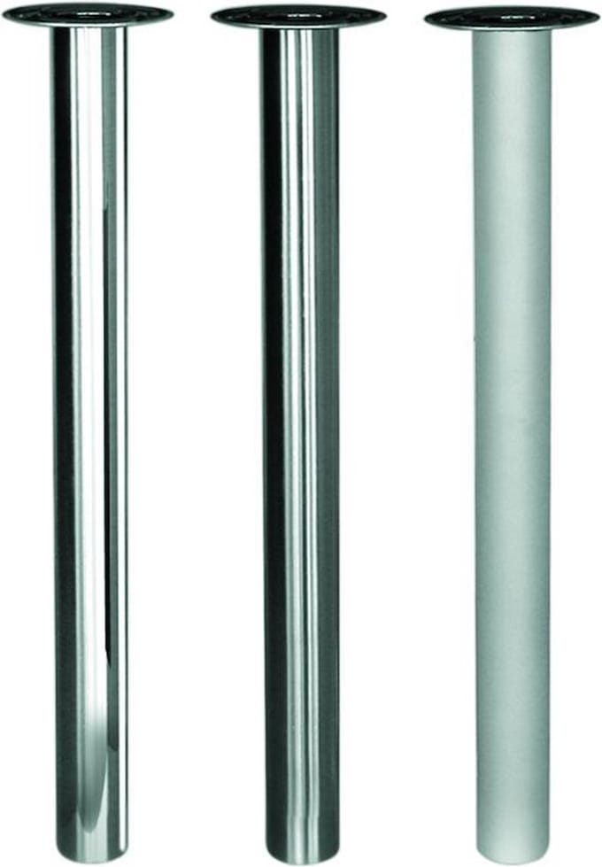 Tafelpoot Cento dun hoogte 720 - 740 mm kleur Rvs-Look