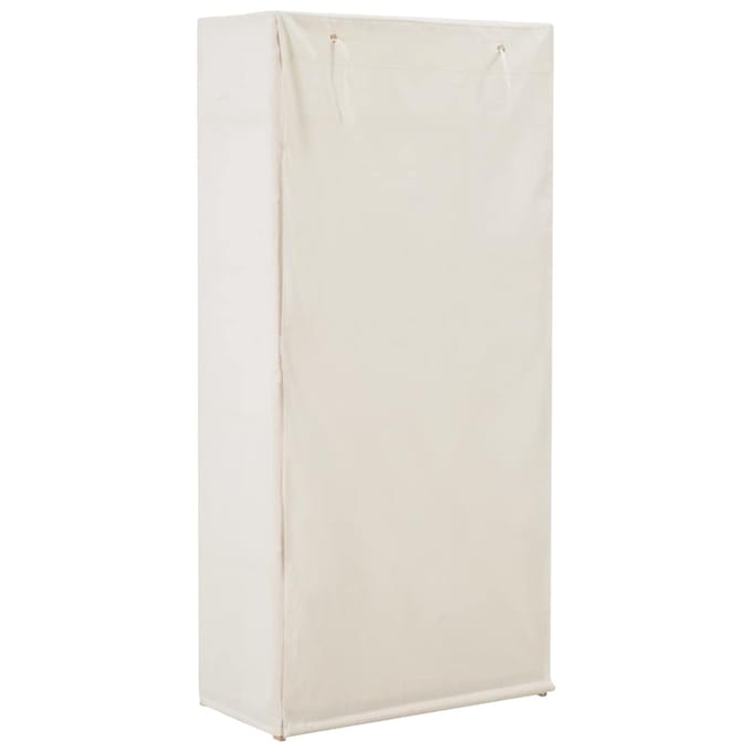 vidaXL - Kledingkast - 79x40x170 - cm - stof - wit