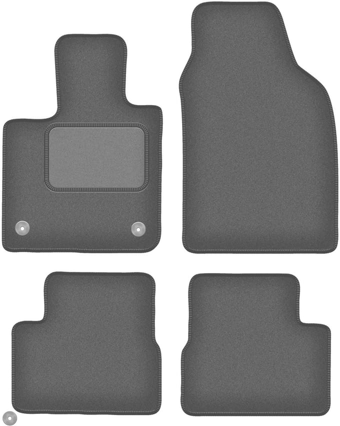 Grafiet automatten voor: Fiat E-500X / 500x Electric crossover (2019-)