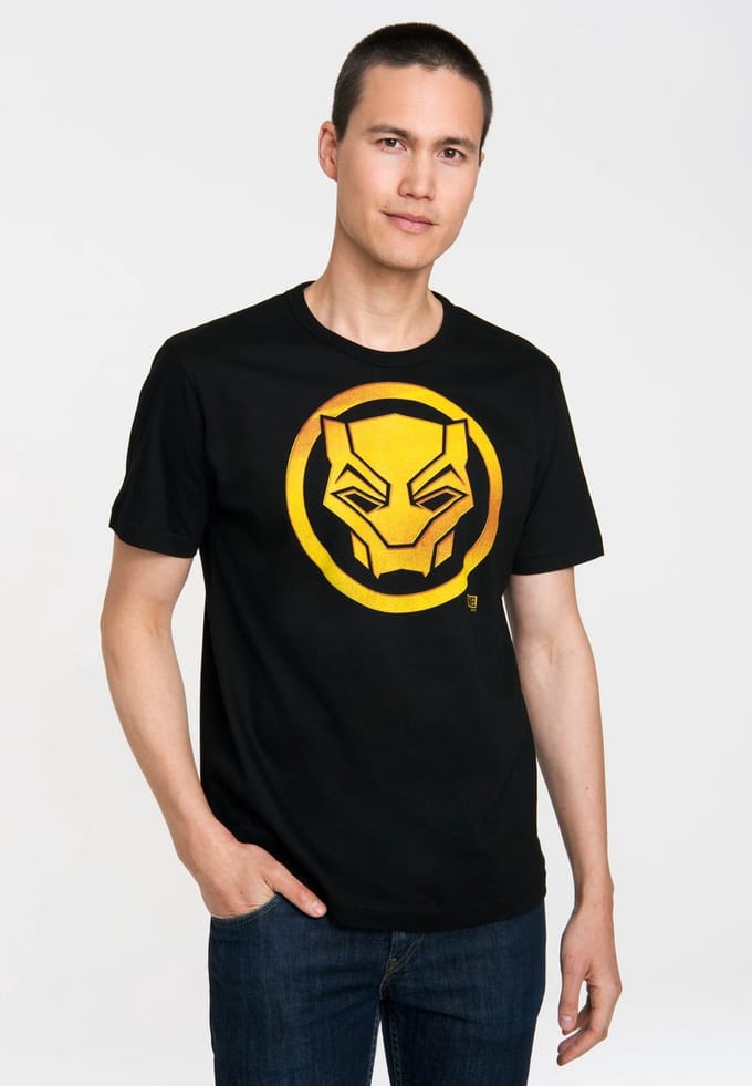 Logoshirt T-Shirt Marvel - Black Panther Logo