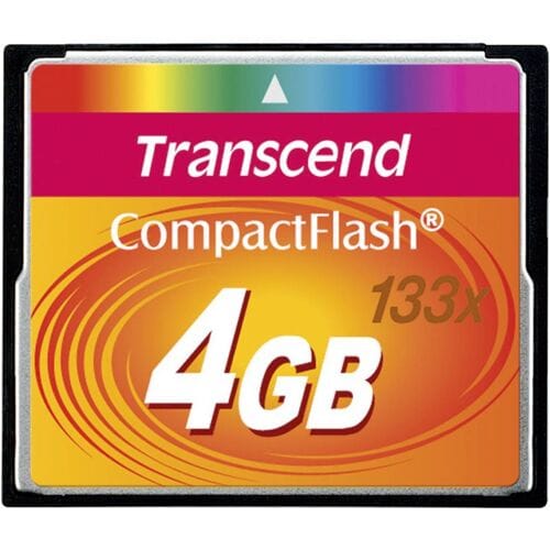 Transcend Compact Flash 133x - 50MB/s - 4GB