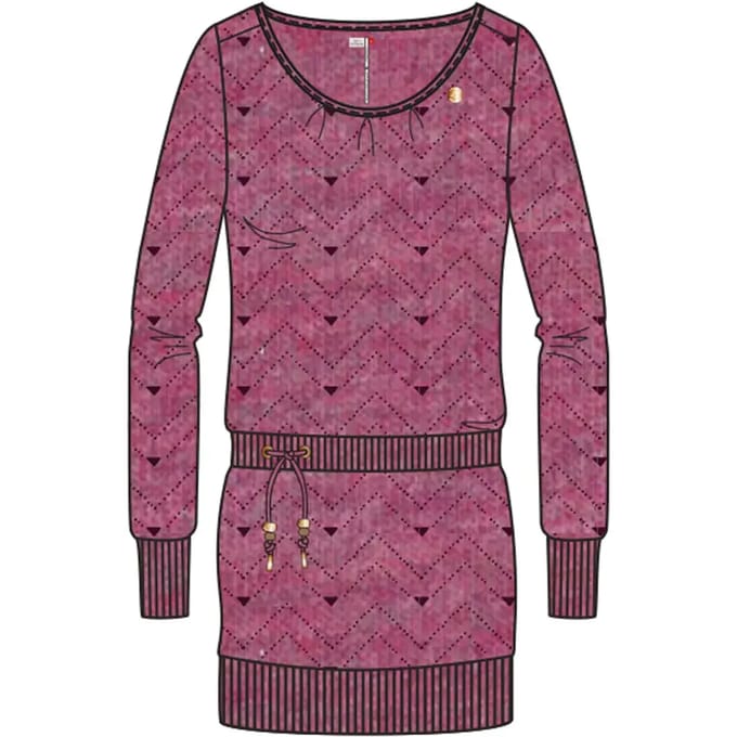 Damesjurk met lange mouwen Ragwear Alexa Zig Zag