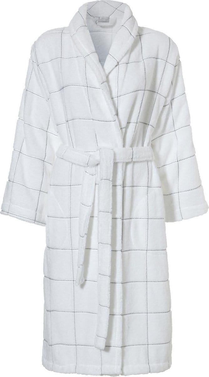 Seahorse Grid badjas white XL